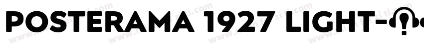 Posterama 1927 Light字体转换